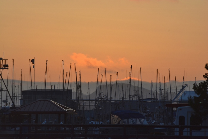 Overlooking the Sitka Channel at sunset